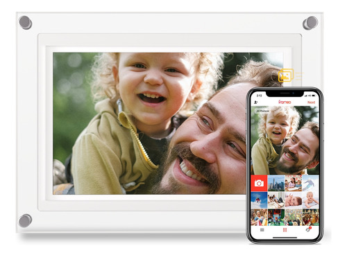 Marco Digital 5 P Acrylico Pantalla Táctil Y Wifi Frameo App