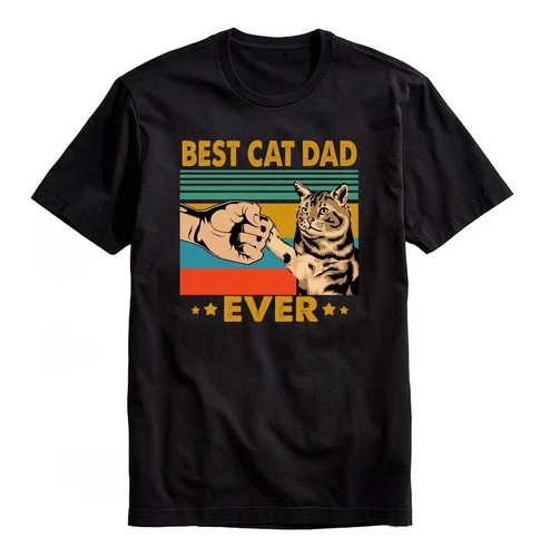 Playera Best Cat Dad Ever | Meses sin interés