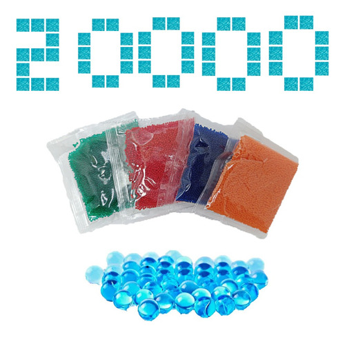 Kit 20.000 Bolinha Gel Cresce Agua Munição Armas Brinquedo