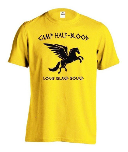 Playera Camiseta Camp Half Blood Campamento Media Sangre Unx