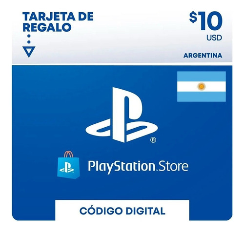 Tarjeta Psn Gift Card 10$ Digital Argentina 