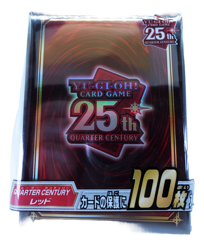 Yugioh Ay Micas Protectores 100 Quarter Century Rojo Ocg 