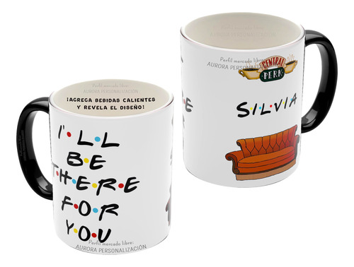 Mug Pocillo Mágico Friends Personalizado Con Tu Nombre 090