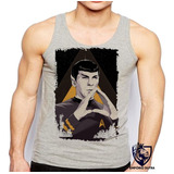 Camiseta Unissex Infantil Adulto Spock Mãos Star Trek