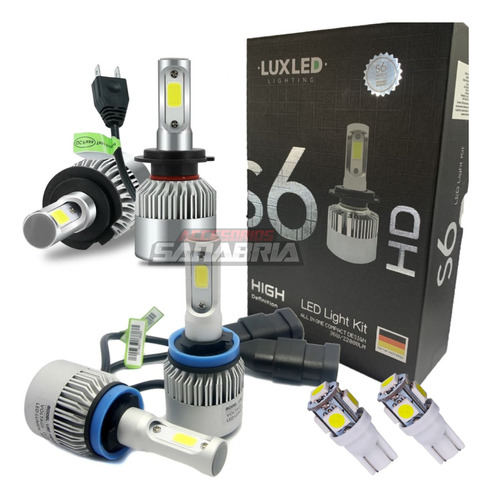 Combo 2 Kit Led Cree S6 H7 + H11 H8 + T10 Peugeot 308 207 