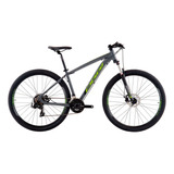 Bicicleta 29 Oggi Hacker Sport 2024 21v Cores Diversas Cor Grafite/verde Tamanho Do Quadro 17