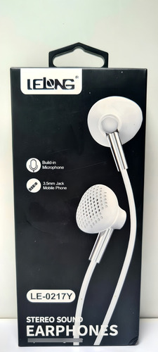 Fone De Ouvido In-ear Lelong Le-0217 Branco