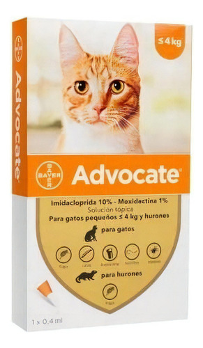 Antipulgas Advocate Gatos Hasta 4 Kg