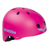 Casco Boissy Ciclismo Skate Rollers Correa Ajustable Color Fucsia Talle L