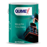 Latex Acrilico Exterior Acrilmex 4 Litros Quimex Acabado Mate Color Blanco