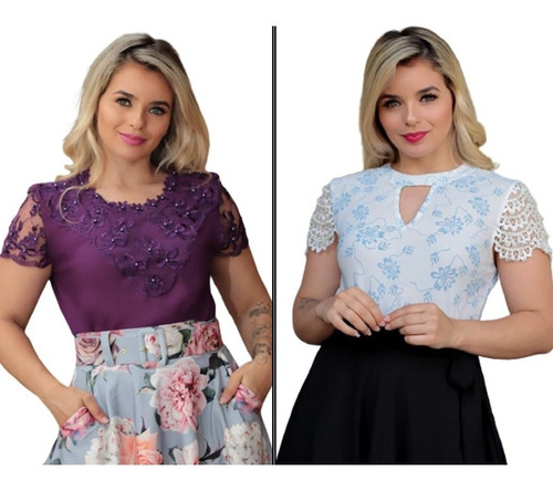 Kit Com 20 Blusas Moda Evangélica Baratas No Atacado.