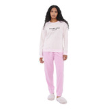 Pijama Mujer Polar Rosado Corona