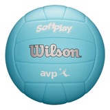 Balon De Voleibol Wilson, Celeste, Avp Soft, Tamaño Oficial