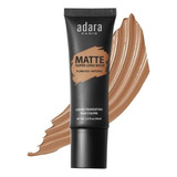 Maquillaje Liquido Mate Larga Duración Tono Mocha 30ml Adara