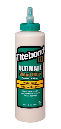 Cola Titebond 3 Ultimate 473ml 525g Madeira Luthieria Kosmon