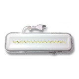 Luz De Emergencia 30 Leds Recargable Con Cable 220v Color Blanco