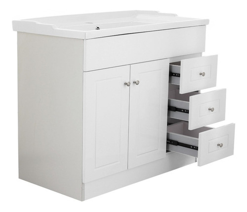 Mueble Vanitorio Pvc Derecho Blanco F 120x47x80cm