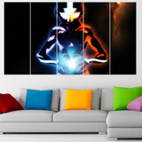 Cuadro Poliptico Aang  Avatar 120x70cm Art