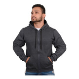 Moletom Blusa De Frio Ziper Masculino Feminino Capuz Forrado