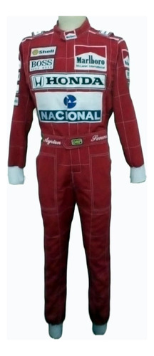 Macacão Para Kart Com Forração Personalizado Senna