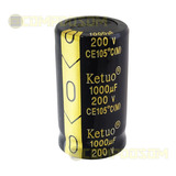 Kit 2 Capacitor 1000uf 200v  1000/200v Ketuo Original