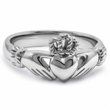 Anillo Claddagh Promesa Amor Oro 14kt Irlandés Compromiso Mo