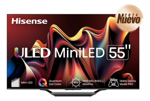 Smart Tv Hisense Uled Miniled 55u7n 144hz Game Mode Pro