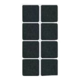 Tope Para Mesas Adhesivo Negro 22x22mm X16u Tek Bond