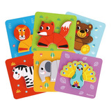 Set 6 Rompecabezas Puzzles Madera Animales Tl636 Tooky Toy