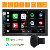 Combo Stereo Pantalla Tactil 2 Din Espejo Gps Usb + Control