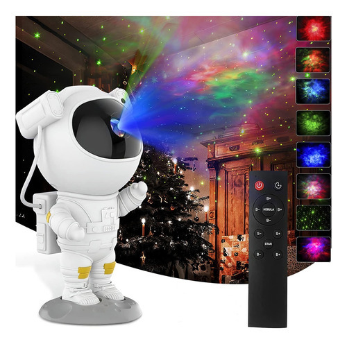 Projetor Night Light Astronauta Galaxy Starry Sky Star Light Cor Da Cúpula Branco Cor Da Estrutura Branco 110v/220v