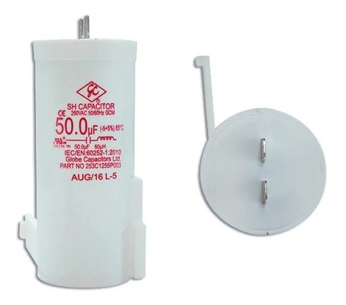 Capacitor Lavadora 50 Mf Mabe Easy Ge Original 253c1255p006