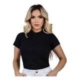 Blusa Camisa Feminina Social Gola Polo Moda Formal Elegante