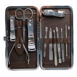 Kit Pedicure Manicure Kit Set 12 Herramientas Profesional 