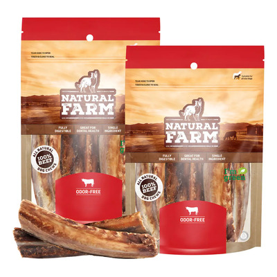 Mordedor Natural Costela Bovina Natural Farm Para Cães Com 6 Unidades | Parcelamento sem juros