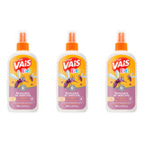 Repelente Insectos Mosquitos Vais Stop Kids 200ml X 3