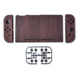 Carcasa Para Consola Nintendo Switch - Diseño Madera