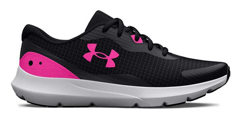 Zapatillas Running Mujer Under Armour Surge 3 Negro Fucsia