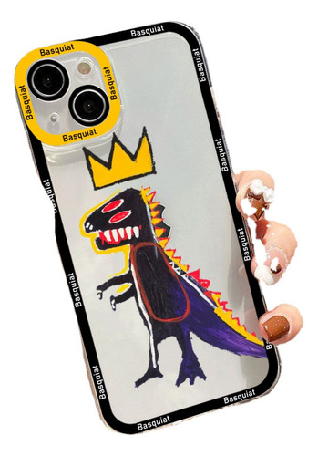 Capa De Telefone Basquiats Art Para iPhone 15, 14, 13, 12,