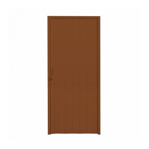 Porta Sanfonada Pvc Polifort 210cmx60cm Mogno B