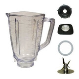 Kit Juego Oster Vaso Vidrio+ Base+ Cuchillas+ Tapa