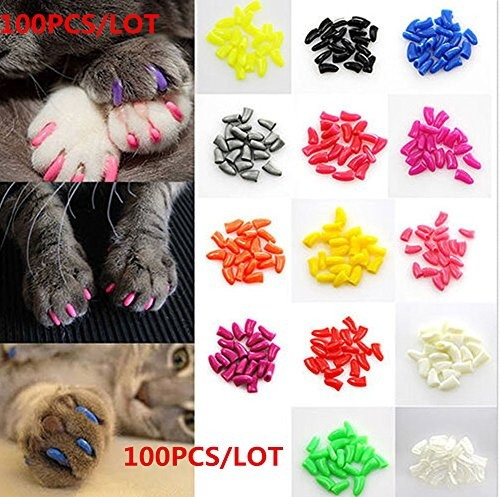 Uñas De Gato Suaves 100 Piezas Talla Xs Control De Garras