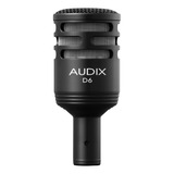 Audix D6b Instrumento Dinámico Profesional Micrófono Negro