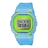 Reloj Casio G Shock Dw 5600ls Transparente Azul Cronometro 