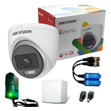 Domo Hikvision 1080p Full Hd + Accesorios Color 24 Horas