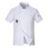 Camisa De Manga Corta, Uniforme De Chef, Algodón