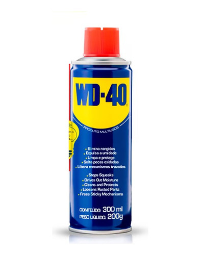 Wd40 Spray Produto Multiusos - Desengripa Lubrifica 300ml