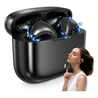 Auriculares Intrauditivos Inalámbricos Negros, Bluetooth 5.3, Aptos Para Juegos Y Deportes, Micrófono Hd Incorporado. Compatible Con Teléfonos Android E Ios. | Meses sin interés