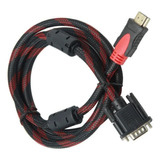 Oferta Cabo Conversor Adaptador Hdmi Macho X Vga Macho 1.8m 