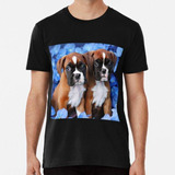 Remera ¡adorables Cachorros Boxer! Algodon Premium